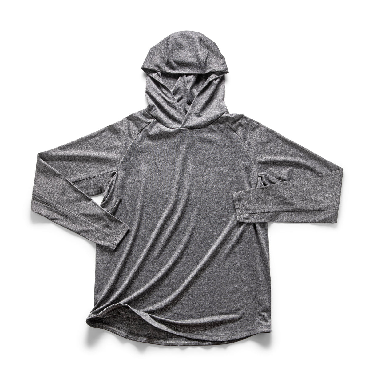 Heather Grey Performa Long Sleeve Hoodie