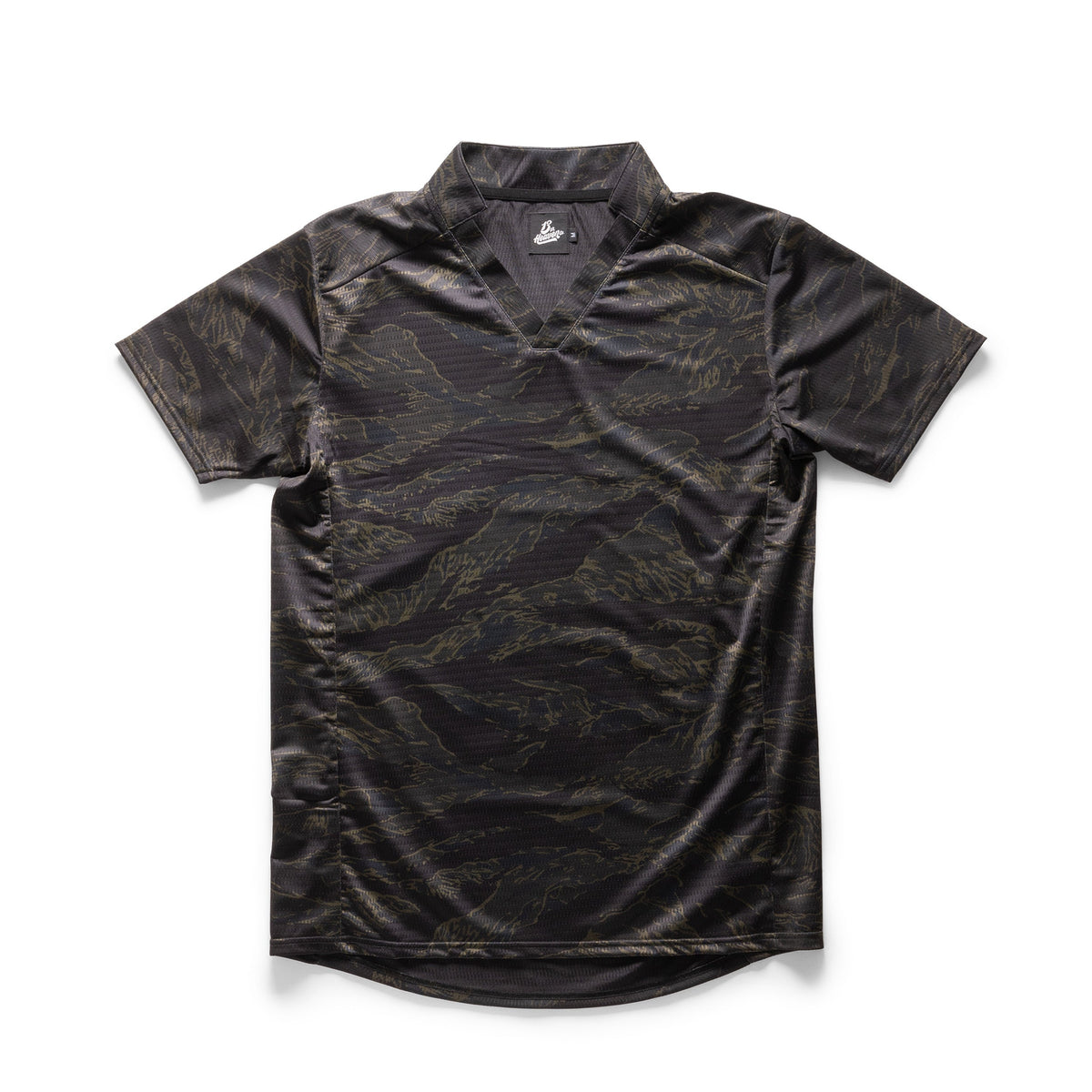 Black Tiger Stripe Slick Field Rugby S/S
