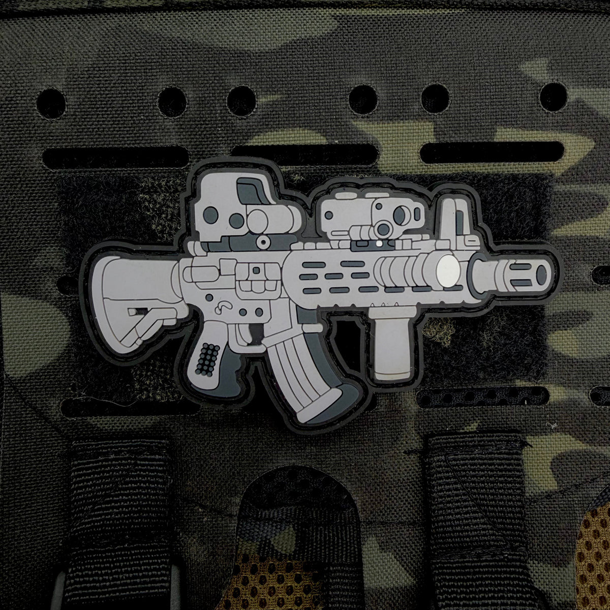 AR15 Rifle Cartoon PVC Morale Patch