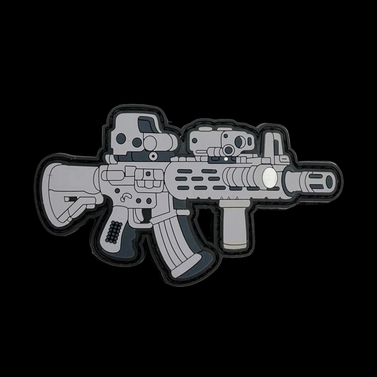 AR15 Rifle Cartoon PVC Morale Patch