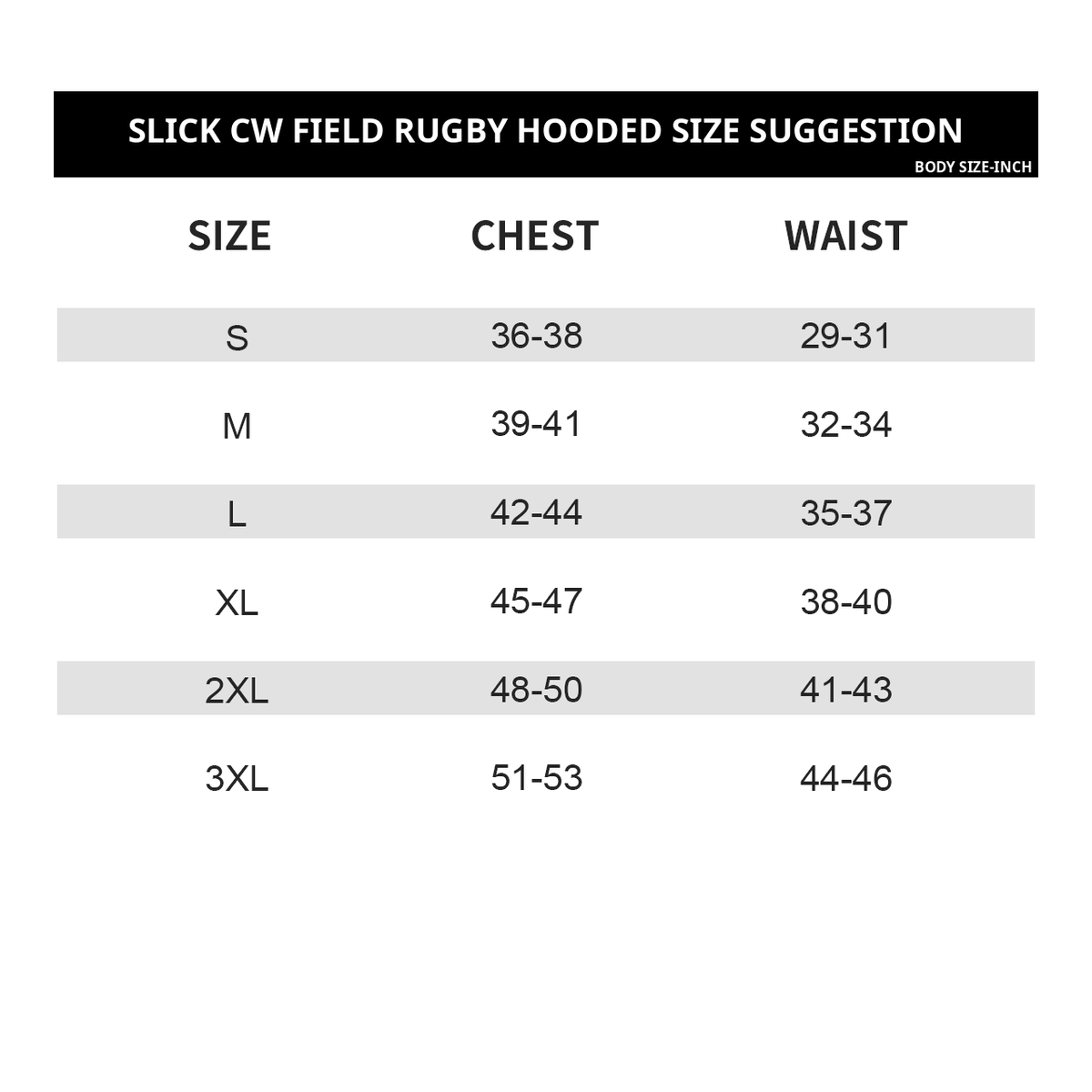 Slick Black CW Field Rugby Hooded